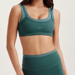SET Active Teal Sports Bra